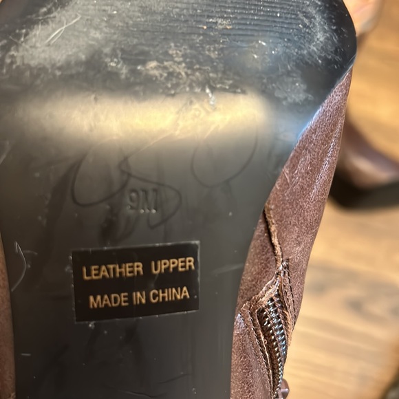 Pointy Toe Leather Fur boots - Picture 8 of 15